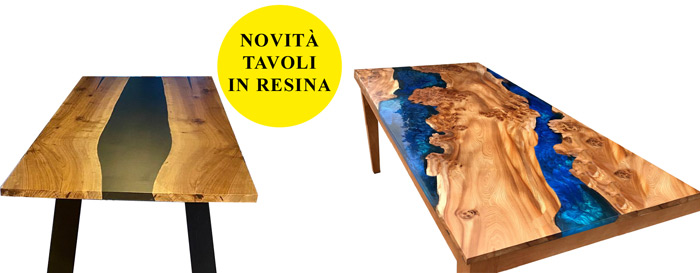 Tavoli in resina